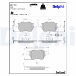 DELPHI Brake Pad Set,  disc brake LP1706