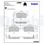 DELPHI Brake Pad Set,  disc brake LP1710