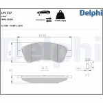 DELPHI Brake Pad Set,  disc brake LP1727