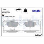 DELPHI Brake Pad Set,  disc brake LP1734