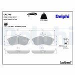 DELPHI Brake Pad Set,  disc brake LP1749