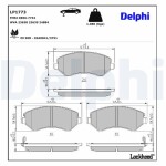 DELPHI Brake Pad Set,  disc brake LP1773