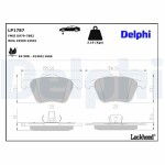 DELPHI Brake Pad Set,  disc brake LP1787