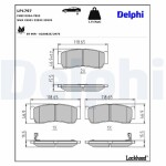 DELPHI Brake Pad Set,  disc brake LP1797