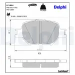 DELPHI Brake Pad Set,  disc brake LP1804