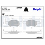 DELPHI Brake Pad Set,  disc brake LP1818