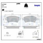 DELPHI Brake Pad Set,  disc brake LP1846