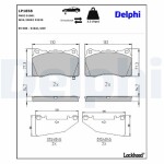 DELPHI Brake Pad Set,  disc brake LP1858
