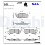 DELPHI Brake Pad Set,  disc brake LP1859