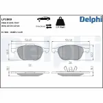 DELPHI Brake Pad Set,  disc brake LP1869