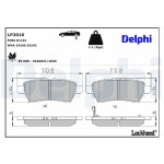 DELPHI Brake Pad Set,  disc brake LP2016