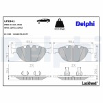 DELPHI Brake Pad Set,  disc brake LP2041