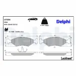 DELPHI Brake Pad Set,  disc brake LP204