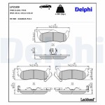 DELPHI Brake Pad Set,  disc brake LP2109