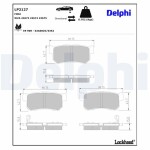 DELPHI Brake Pad Set,  disc brake LP2127