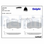 DELPHI Brake Pad Set,  disc brake LP2136