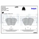DELPHI Brake Pad Set,  disc brake LP2210