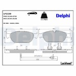 DELPHI Brake Pad Set,  disc brake LP2238