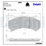 DELPHI Brake Pad Set,  disc brake LP3154
