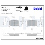 DELPHI Brake Pad Set,  disc brake LP3155