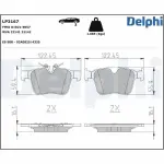 DELPHI Brake Pad Set,  disc brake LP3167