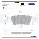 DELPHI Brake Pad Set,  disc brake LP3171