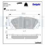 DELPHI Brake Pad Set,  disc brake LP3273