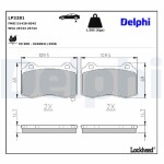DELPHI Brake Pad Set,  disc brake LP3281