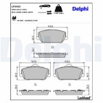 DELPHI Brake Pad Set,  disc brake LP3403