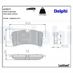 DELPHI Brake Pad Set,  disc brake LP3577