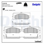 DELPHI Brake Pad Set,  disc brake LP3578