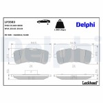 DELPHI Brake Pad Set,  disc brake LP3583