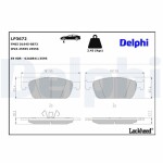 DELPHI Brake Pad Set,  disc brake LP3672