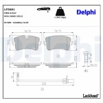 DELPHI Brake Pad Set,  disc brake LP3681