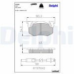 DELPHI Brake Pad Set,  disc brake LP382