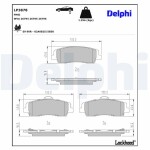 DELPHI Brake Pad Set,  disc brake LP3878
