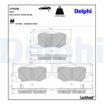 DELPHI Brake Pad Set,  disc brake LP3908