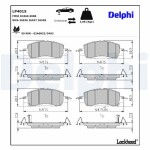 DELPHI Brake Pad Set,  disc brake LP4015
