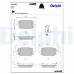 DELPHI Brake Pad Set,  disc brake LP4085