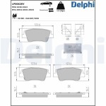 DELPHI Brake Pad Set,  disc brake Electric Vehicle Range LP5062EV