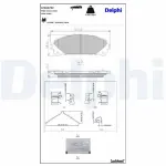 DELPHI Brake Pad Set,  disc brake Electric Vehicle Range LP5097EV
