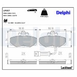 DELPHI Brake Pad Set,  disc brake LP557