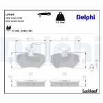 DELPHI Brake Pad Set,  disc brake LP564