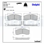 DELPHI Brake Pad Set,  disc brake LP595