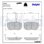 DELPHI Brake Pad Set,  disc brake LP599