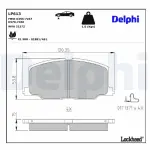 DELPHI Brake Pad Set,  disc brake LP613