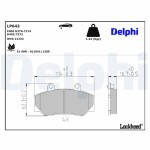DELPHI Brake Pad Set,  disc brake LP643