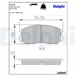 DELPHI Brake Pad Set,  disc brake LP736