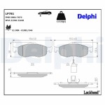 DELPHI Brake Pad Set,  disc brake LP781