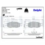 DELPHI Brake Pad Set,  disc brake LP782
